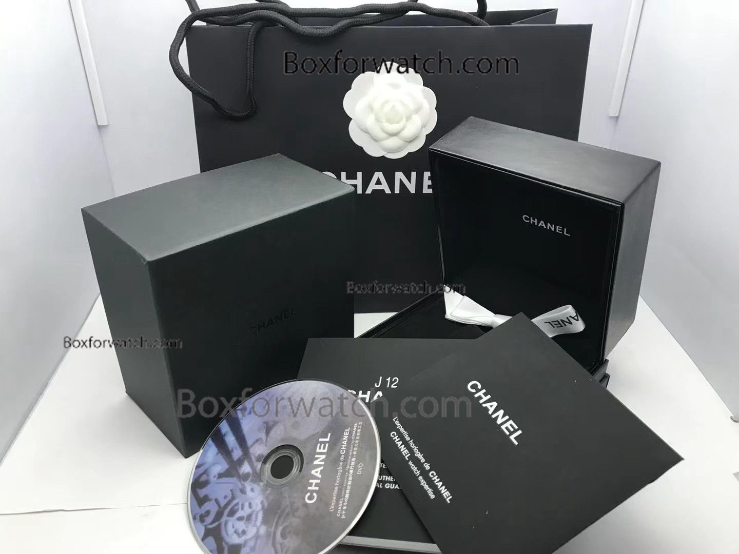 Chanell Watch Box Black Box Set with Disk